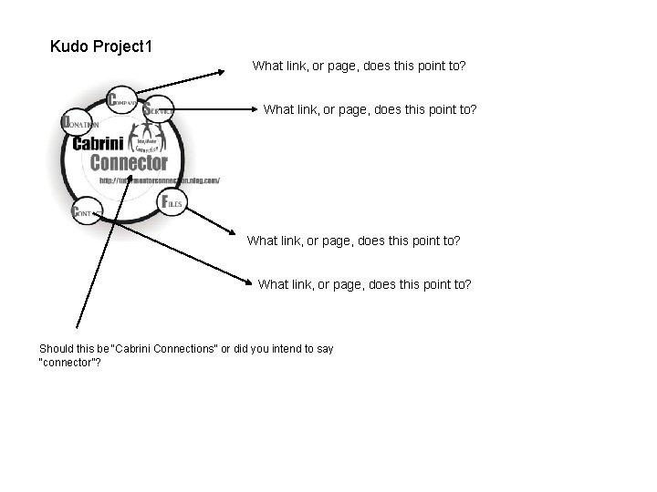Kudo Project 1 What link, or page, does this point to? Should this be