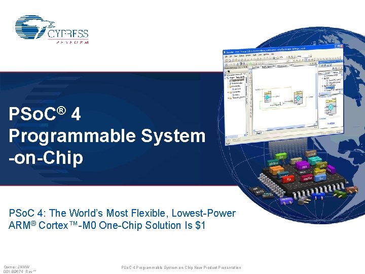 PSo. C® 4 Programmable System -on-Chip PSo. C 4: The World’s Most Flexible, Lowest-Power