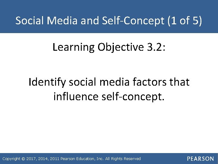 Social Media and Self-Concept (1 of 5) Learning Objective 3. 2: Identify social media