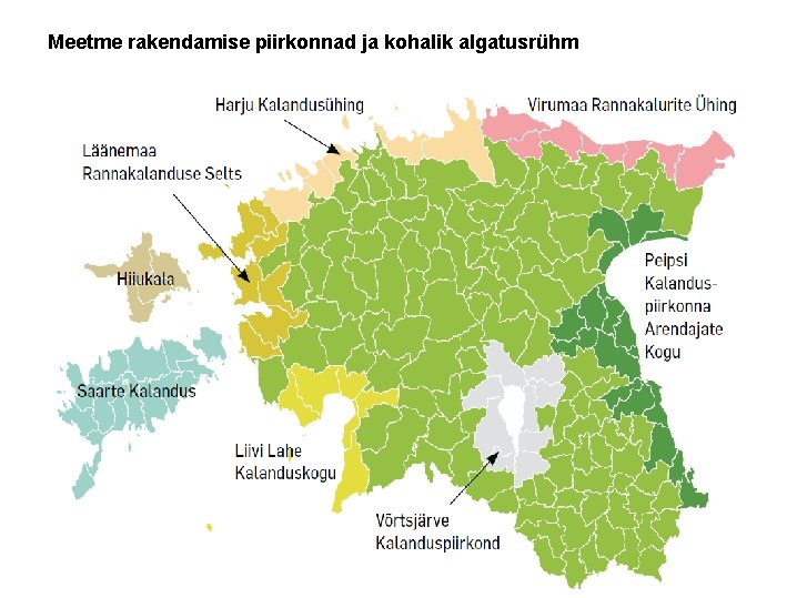 Meetme rakendamise piirkonnad ja kohalik algatusrühm 