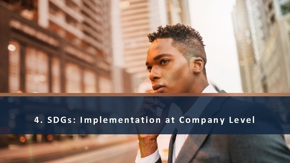 4. SDGs: Implementation at Company Level 