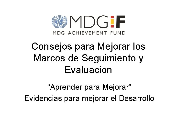 Sistema de Seguimiento y Evaluacin Aprender para Mejorar