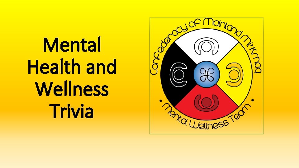 Mental Health and Wellness Trivia 