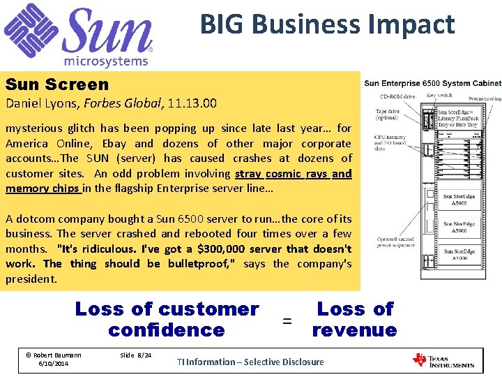 BIG Business Impact Sun Screen Daniel Lyons, Forbes Global, 11. 13. 00 mysterious glitch BIG Business Impact Sun Screen Daniel Lyons, Forbes Global, 11. 13. 00 mysterious glitch