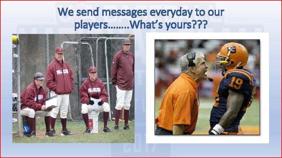 We send messages everyday to our players……. . What’s yours? ? ? 
