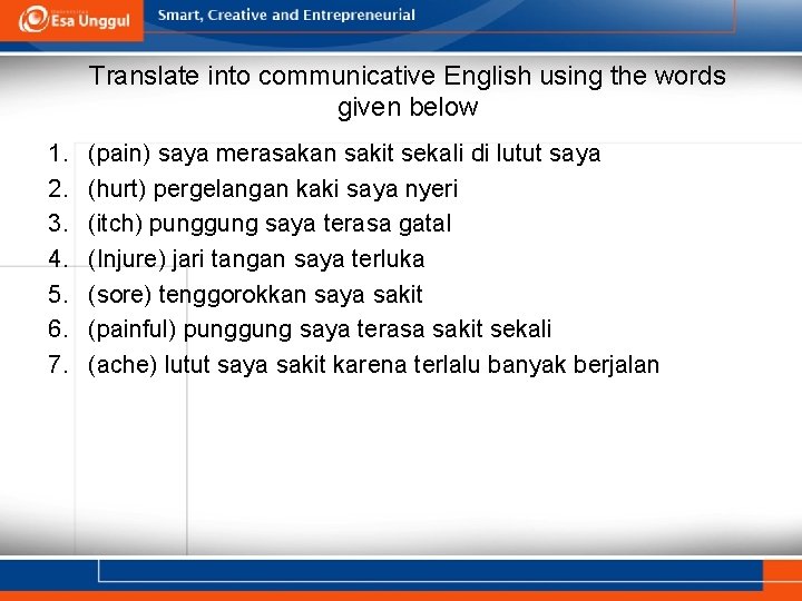 Part Of The Body And Health Problems Module