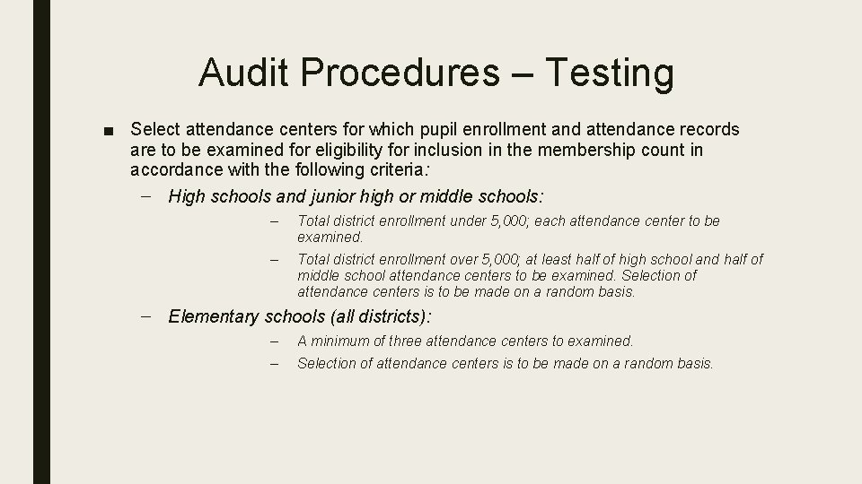 Membership Audit Session Brian Kahl C P A