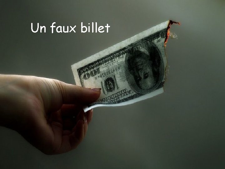 Un faux billet 