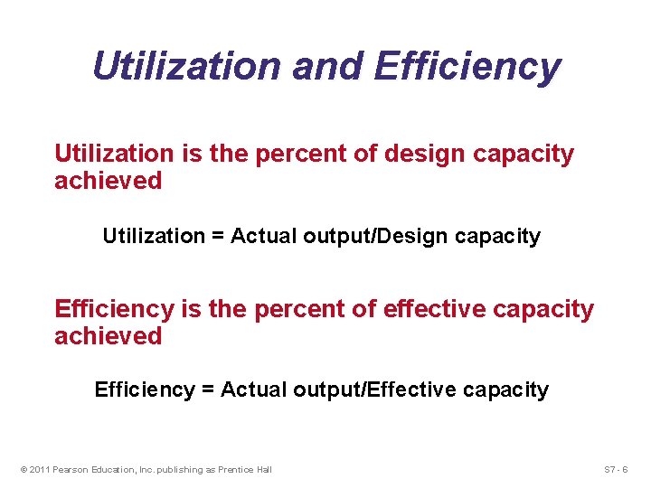 S 7 Capacity and Constraint Management Power Point
