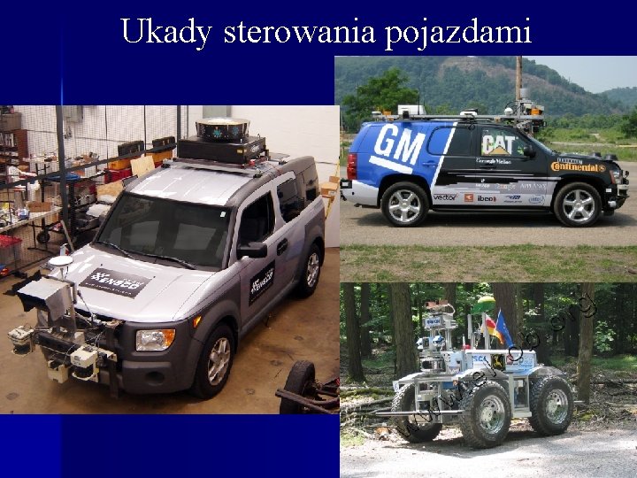 Ukady sterowania pojazdami 