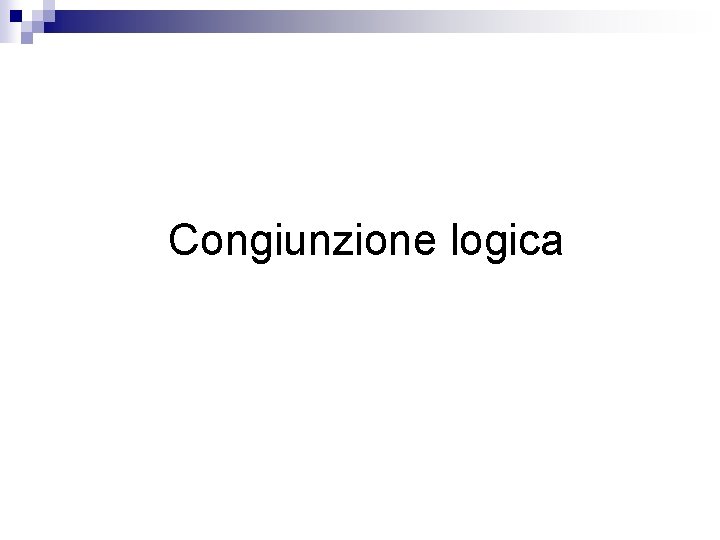 Congiunzione logica 