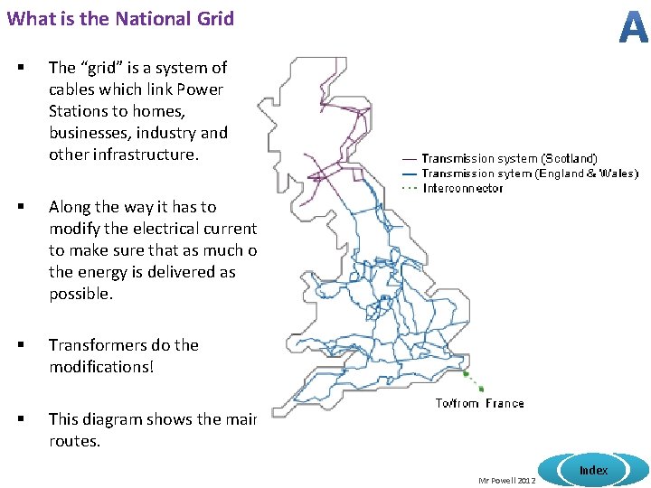 What is the National Grid § The “grid” is a system of cables which