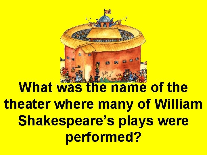 What was the name of theater where many of William Shakespeare’s plays were performed? What was the name of theater where many of William Shakespeare’s plays were performed?