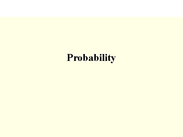 Probability 