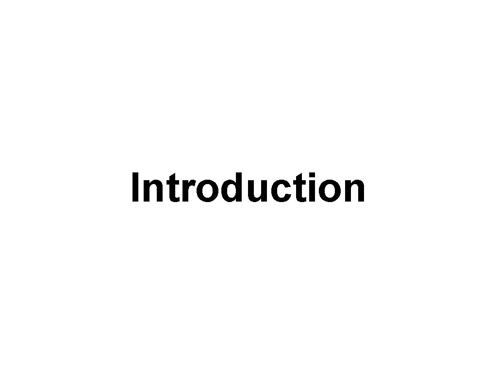 Introduction 