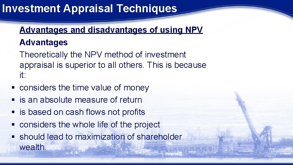 Investment Appraisal Techniques Management Level Paper P 2