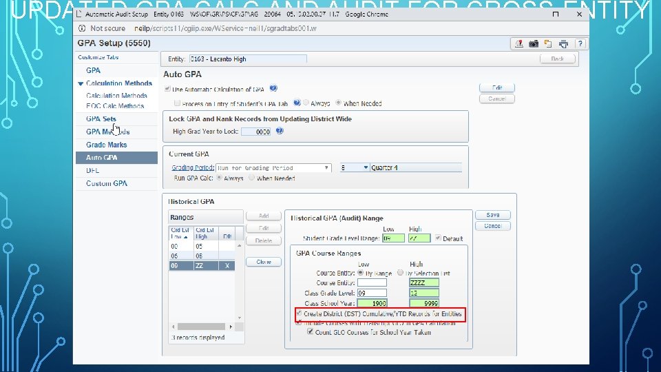 UPDATED GPA CALC AND AUDIT FOR CROSS-ENTITY YTD 