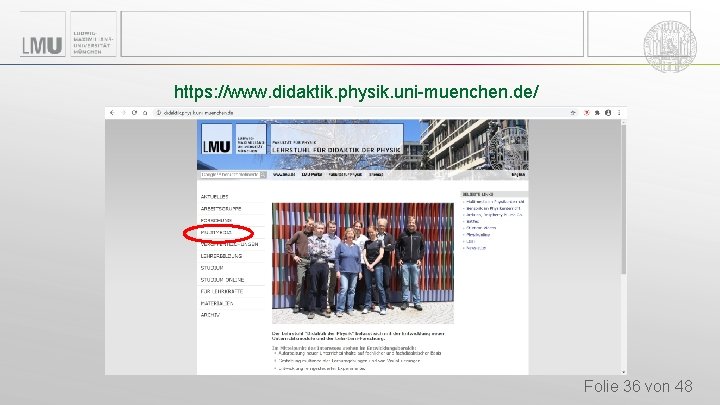 https: //www. didaktik. physik. uni-muenchen. de/ Folie 36 von 48 https: //www. didaktik. physik. uni-muenchen. de/ Folie 36 von 48