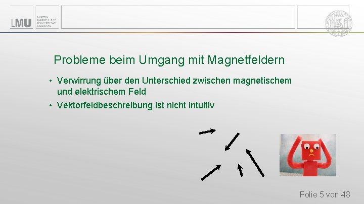 Probleme beim Umgang mit Magnetfeldern • Verwirrung über den Unterschied zwischen magnetischem und elektrischem Probleme beim Umgang mit Magnetfeldern • Verwirrung über den Unterschied zwischen magnetischem und elektrischem