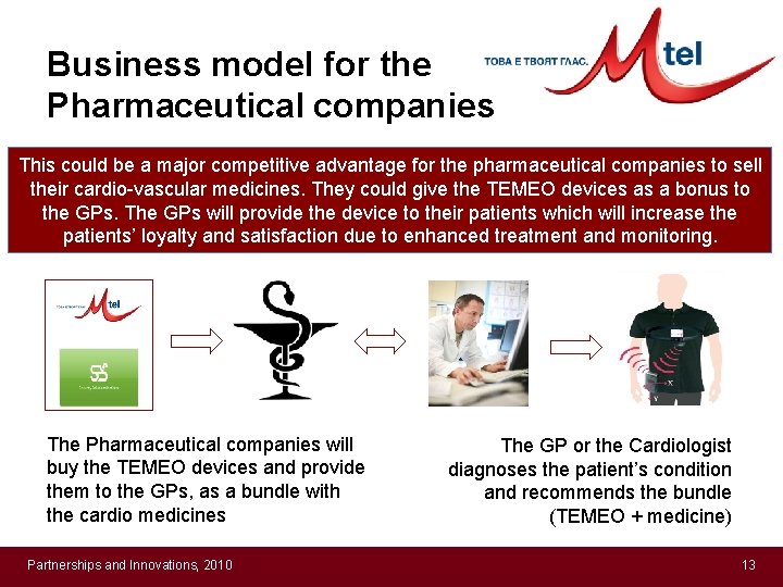 Business model for the Pharmaceutical companies This could be a major competitive advantage for