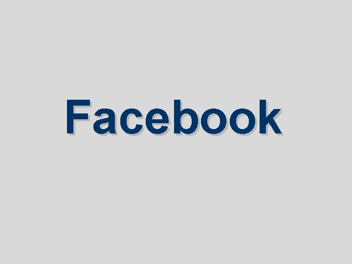 Facebook Facebook