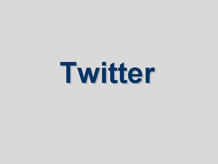 Twitter Twitter