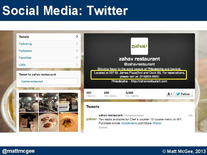 Social Media: Twitter @mattmcgee © Matt Mc. Gee, 2010. © Matt Mc. Gee, 2013 Social Media: Twitter @mattmcgee © Matt Mc. Gee, 2010. © Matt Mc. Gee, 2013