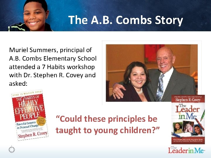 The A. B. Combs Story Muriel Summers, principal of A. B. Combs Elementary School