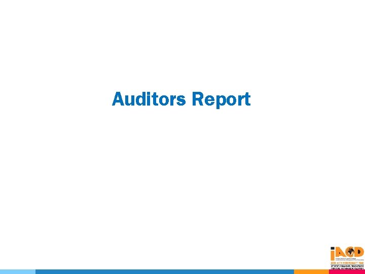 Auditors Report 