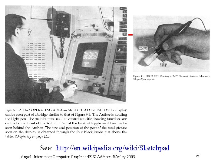 See: http: //en. wikipedia. org/wiki/Sketchpad Angel: Interactive Computer Graphics 4 E © Addison-Wesley 2005