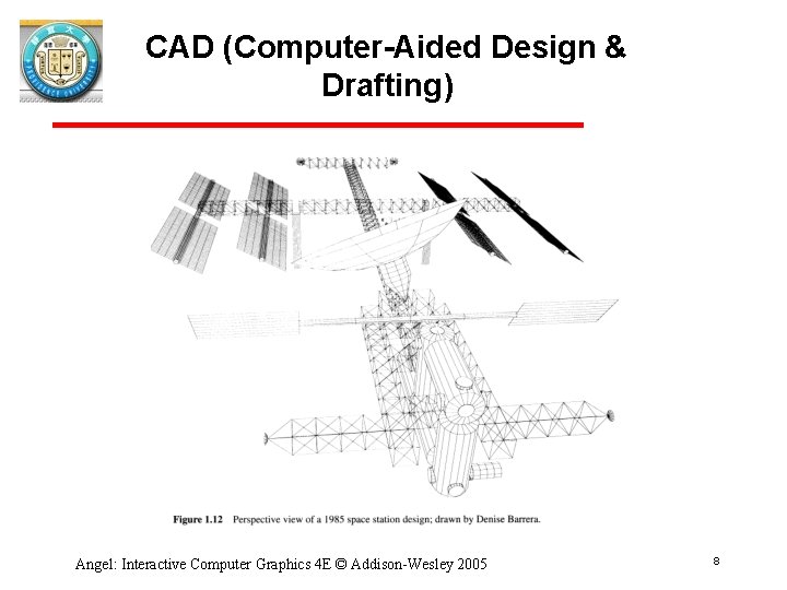 CAD (Computer-Aided Design & Drafting) Angel: Interactive Computer Graphics 4 E © Addison-Wesley 2005