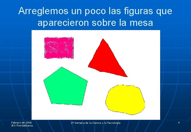 Arreglemos un poco las figuras que aparecieron sobre la mesa Febrero de 2006 IES