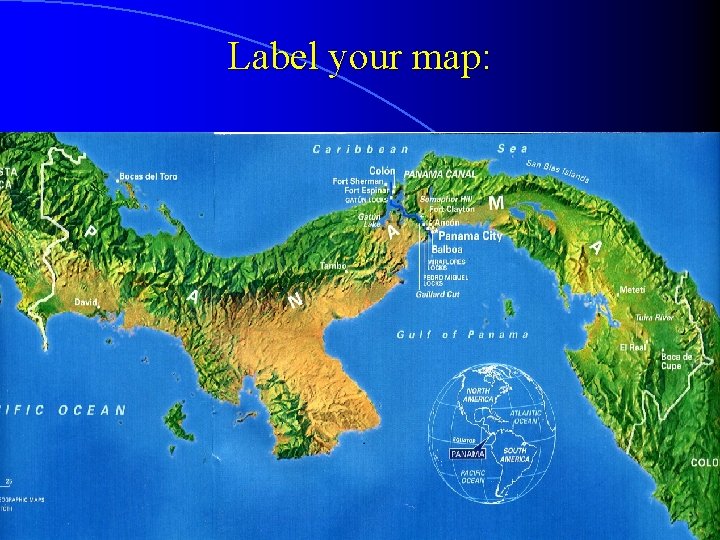 Label your map: 