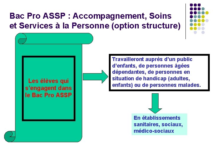 Le ouvertes Portes Bac Pro ASSP Accompagnement Soins