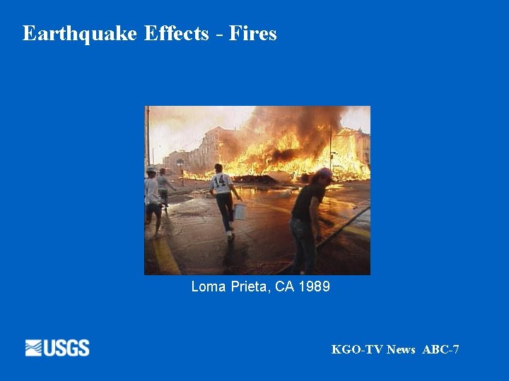 Earthquake Effects - Fires Loma Prieta, CA 1989 KGO-TV News ABC-7 