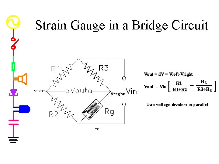 Strain Gauge in a Bridge Circuit 