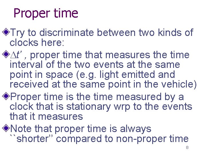 Principle of special relativity w w 1 2