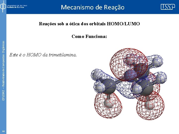 Mecanismo de Reação Reações sob a ótica dos orbitais HOMO/LUMO QFL 0342 – Reatividade