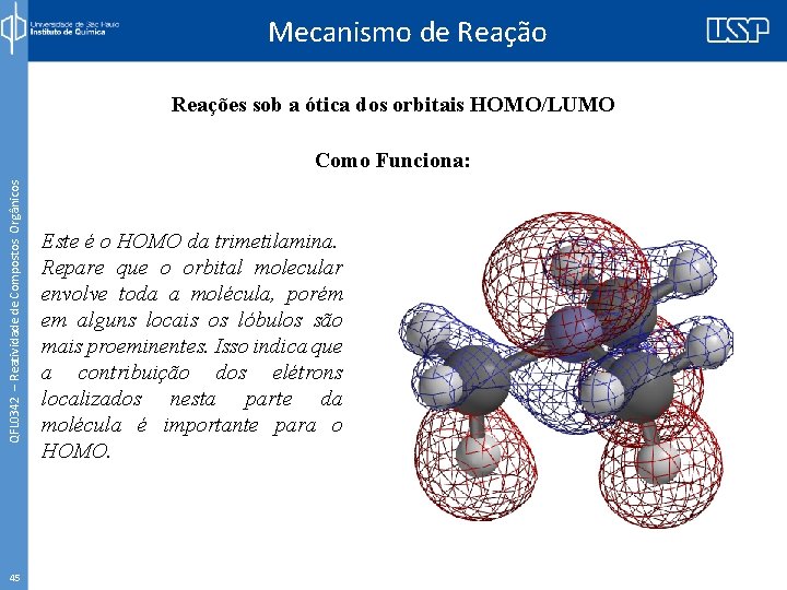 Mecanismo de Reação Reações sob a ótica dos orbitais HOMO/LUMO QFL 0342 – Reatividade