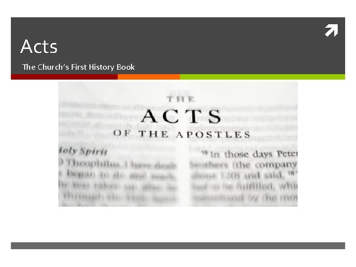 Acts The Church’s First History Book 