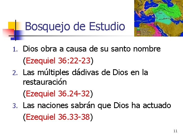 Bosquejo de Estudio Dios obra a causa de su santo nombre (Ezequiel 36: 22 Bosquejo de Estudio Dios obra a causa de su santo nombre (Ezequiel 36: 22