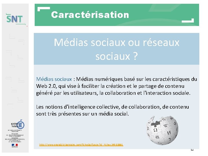 SNT Caractérisation Médias sociaux ou réseaux sociaux ? Médias sociaux : Médias numériques basé SNT Caractérisation Médias sociaux ou réseaux sociaux ? Médias sociaux : Médias numériques basé