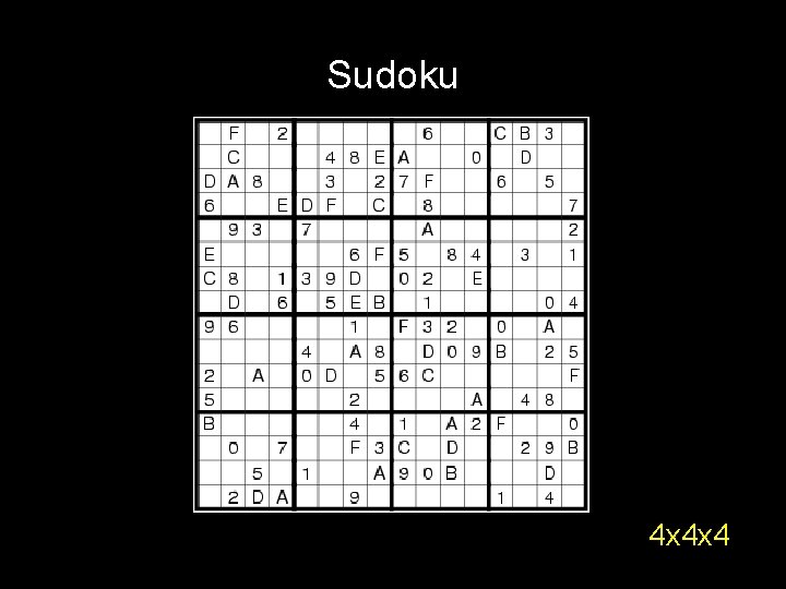 Sudoku 4 x 4 x 4 
