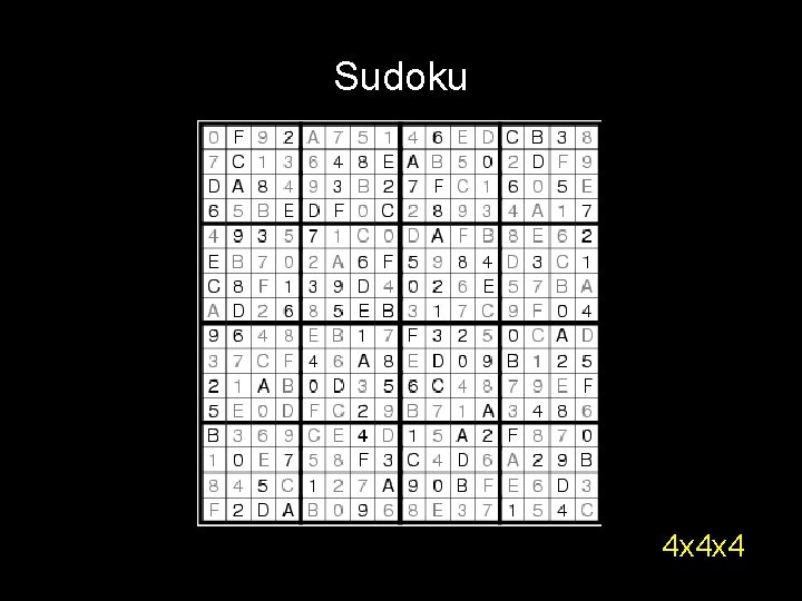 Sudoku 4 x 4 x 4 