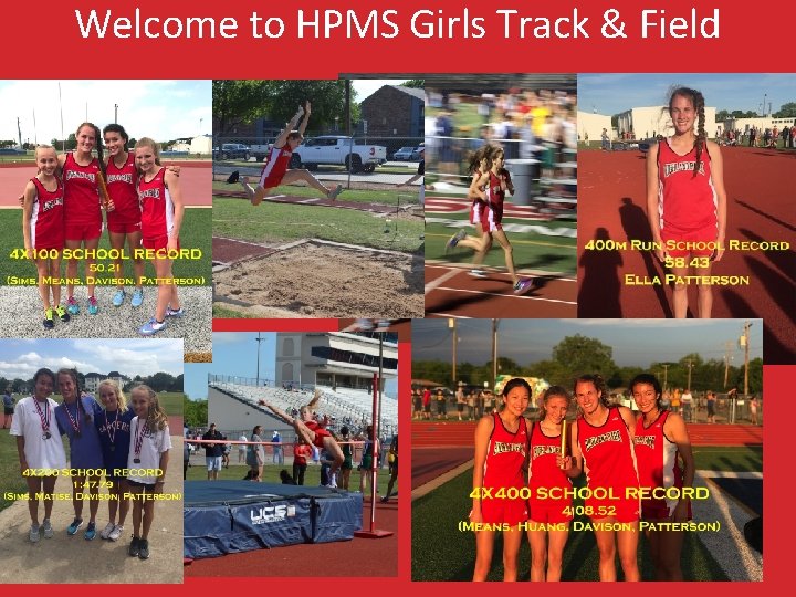 Welcome to HPMS Girls Track & Field 