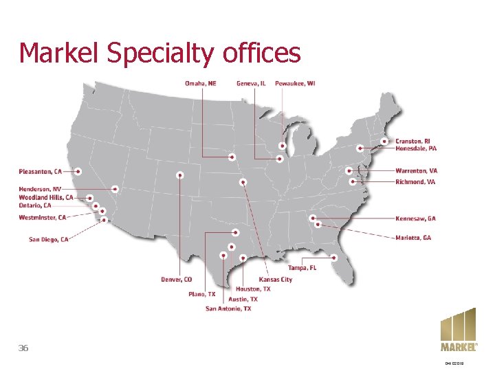 Markel Specialty offices 36 04102018 Markel Specialty offices 36 04102018