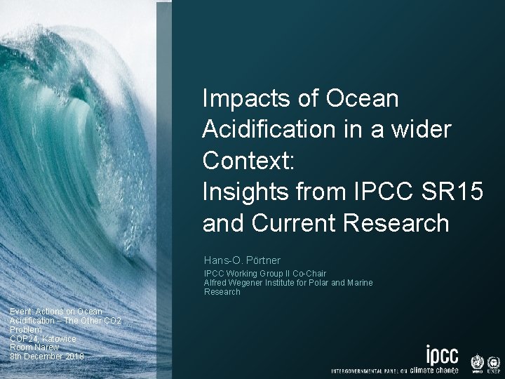 Impacts of Ocean Acidification in a wider Context: Insights from IPCC SR 15 and