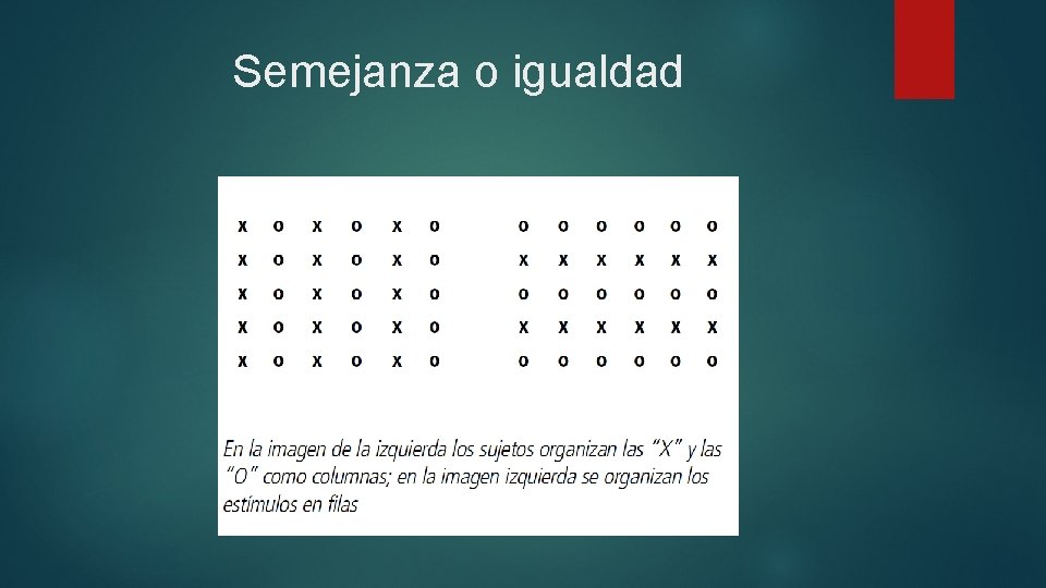 Semejanza o igualdad 
