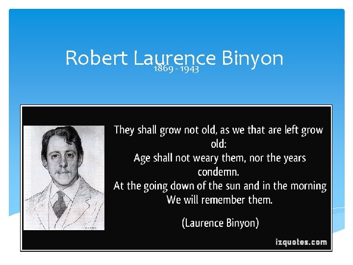 Robert Laurence Binyon 1869 - 1943 