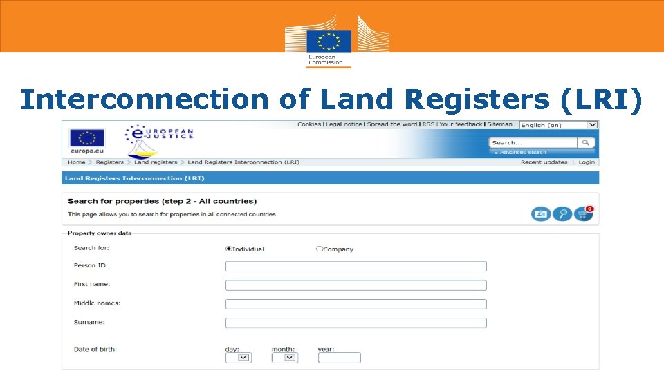 Interconnection of Land Registers (LRI) 